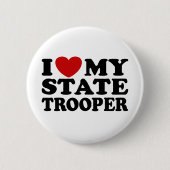State Trooper Ronde Button 5,7 Cm (Voorkant)