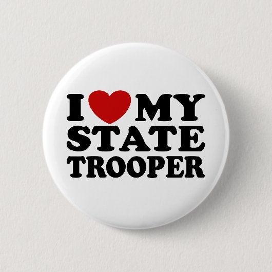 State Trooper Ronde Button 5,7 Cm (Voorkant)