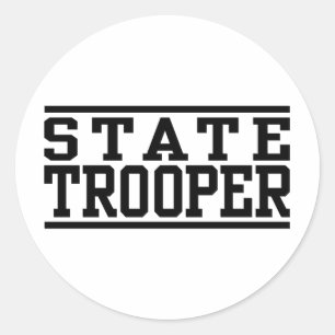 State Trooper Ronde Sticker