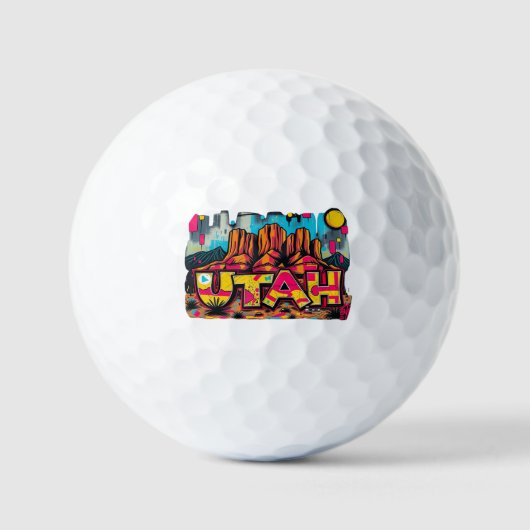 State Utah USA Golfresort Golfen Golfballen (Voorkant)