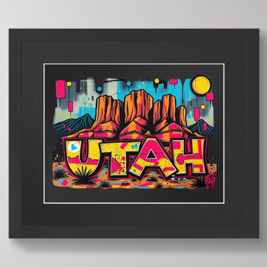 State Utah USA Poster voor muurkunst