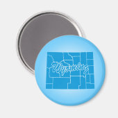 State Wyoming Magneet (Voorkant / Achterkant)
