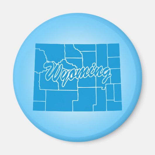 State Wyoming Magneet (Voorkant)