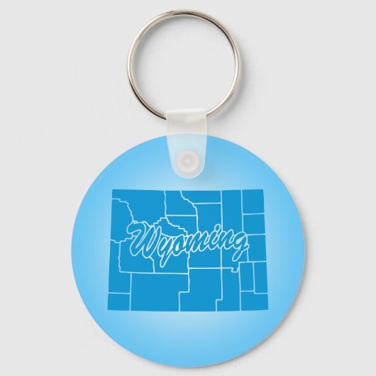 State Wyoming Sleutelhanger (Voorkant)