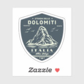Statelijke weg 48 van de Dolomieten Sticker (Vel)