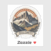 Statelijke weg 48 van de Dolomieten Sticker (Vel)