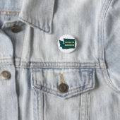 Statelijkheid voor Washington Retro Minimalistisch Ronde Button 3,2 Cm (In situ)