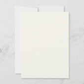 Stately Calligraphy Wedding Details Card Kaart (Achterkant)