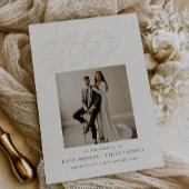 STATELY Wedding Photo Save The Date Folie Uitnodiging