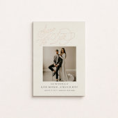 STATELY Wedding Photo Save The Date Folie Uitnodiging