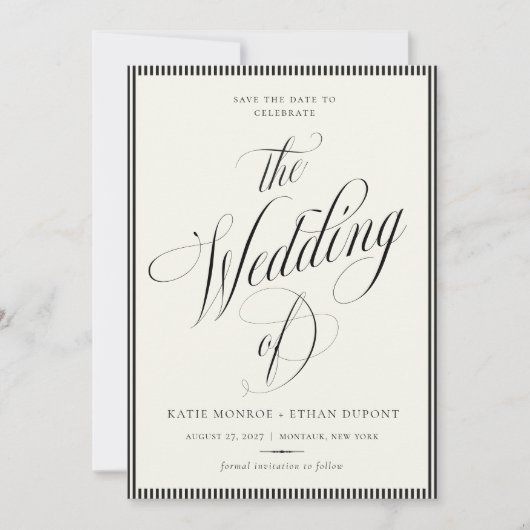 STATELY Wedding Save The Date Photo (Voorkant)