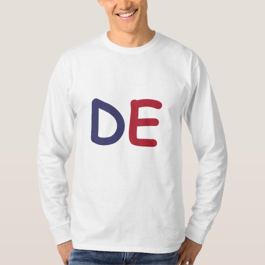 StateMeant USA Delaware DE T-shirt (Voorkant)