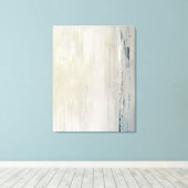 'Statement' Beige Abstract Art Canvas Print (Insitu (Houten vloer))