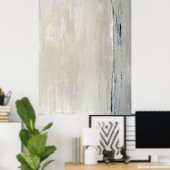 'Statement' Beige Abstract Art Poster afdrukken (Thuiskantoor)