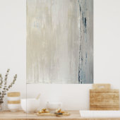 'Statement' Beige Abstract Art Poster afdrukken (Keuken)