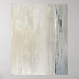 'Statement' Beige Abstract Art Poster afdrukken