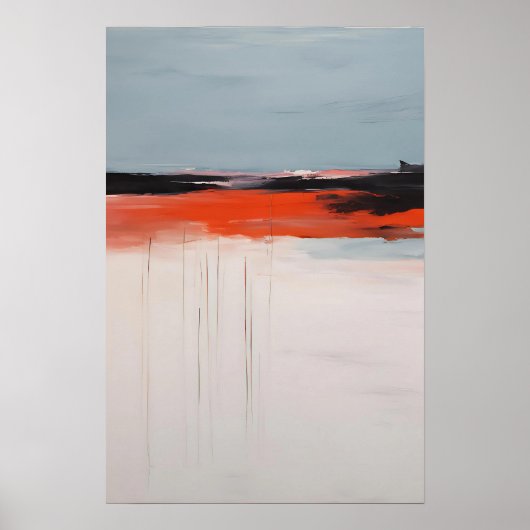 Statement Brushstroke Art - Bold Stroke Art Poster (Voorkant)