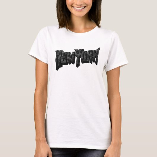 Statement Charcoal NEW YORK Grafische T-shirt (Voorkant)