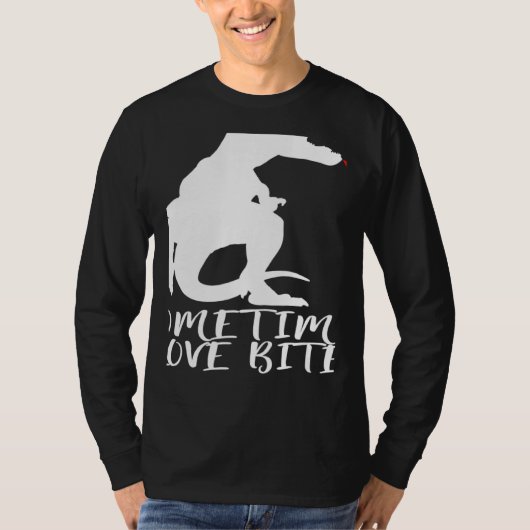 Statement Dinosaur Valentine's Day Heart T-shirt (Voorkant)