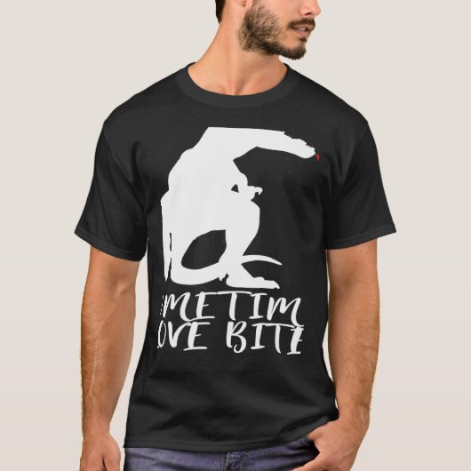 Statement Dinosaur Valentine's Day Heart T-shirt (Voorkant)