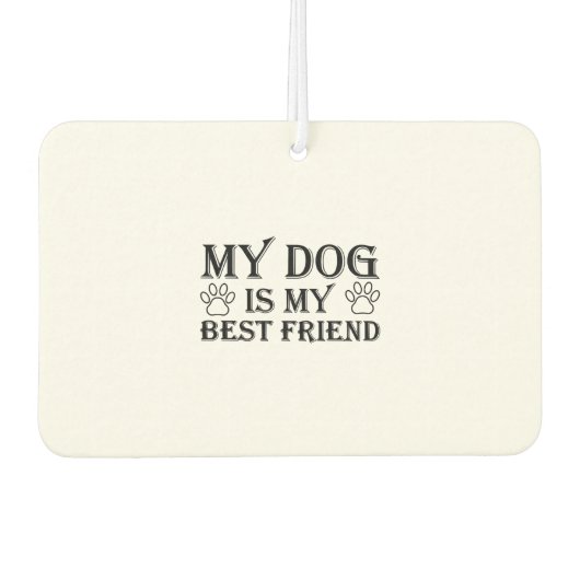 Statement dog great dog owner luchtverfrisser (Voorkant)