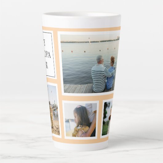 Statement Frame Beste Opa Ooit Latte Mok (Voorkant)