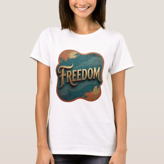 Statement Gold FREEDOM Shirt Ontwerp (Voorkant)