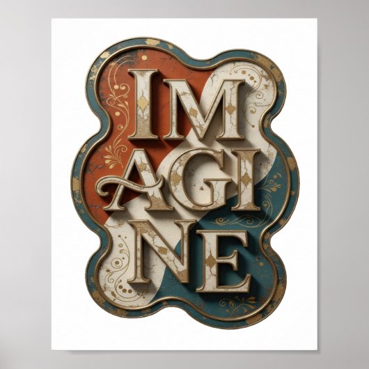 Statement Gold IMAGINE Statement Design Poster (Voorkant)