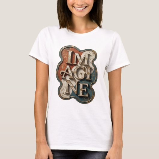 Statement Gold IMAGINE Statement Design T-shirt (Voorkant)