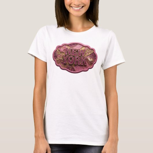 Statement Gold NEW YORK Grafisch T-shirt (Voorkant)