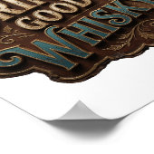 Statement Goud DRINK GOEDE WHISKY Poster (Hoek)