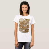 Statement Goud GOUDEN BLOEMEN Citat Shirt (Voorkant volledig)