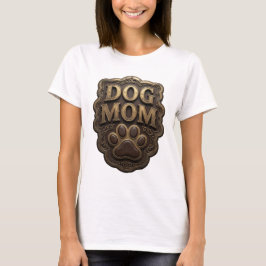 Statement Goud HOND MOEDER Modern Design T-shirt