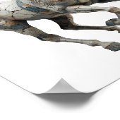 Statement Grijs ABSTRACTE KUNST Grafisch ontwerp Poster (Hoek)