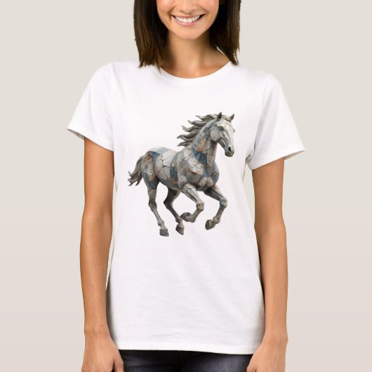 Statement Grijs ABSTRACTE KUNST Grafisch ontwerp T-shirt (Voorkant)