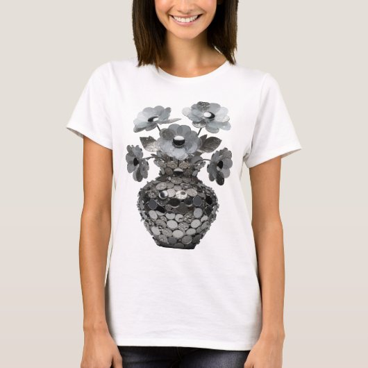 Statement Grijs ABSTRACTE KUNST Statement Ontwerp T-shirt (Voorkant)
