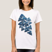 Statement Grijs BLUE TREE 3D Tekstkunst T-shirt (Voorkant)
