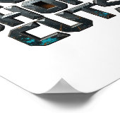 Statement Grijs GEEN SNELWEG Text Design Poster (Hoek)