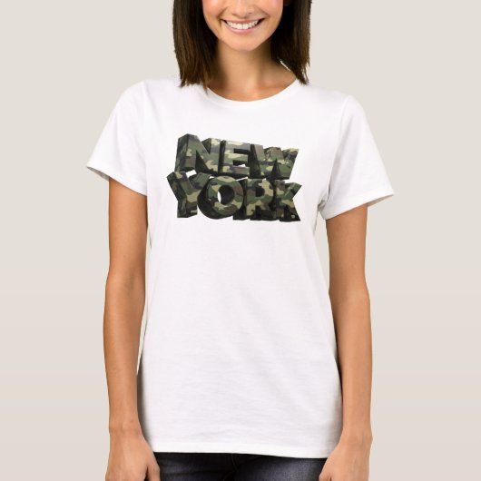 Statement Groen NEW YORK Quote Shirt v2 (Voorkant)