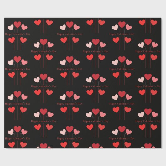 Statement Hearts Wrapping Paper Cadeaupapier (Vlak)