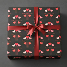 Statement Hearts Wrapping Paper