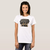 Statement Kleurrijk MINDER PRAAT MEER FLessen T-shirt (Voorkant volledig)