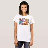 Statement Oranje BUT FIRST BRUNCH T-shirt (Voorkant volledig)