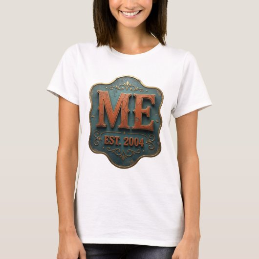 Statement Oranje ME EST 2004 Print T-shirt (Voorkant)