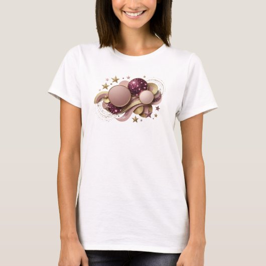 Statement Rood ABSTRACTE KUNST Grafische T-shirt (Voorkant)