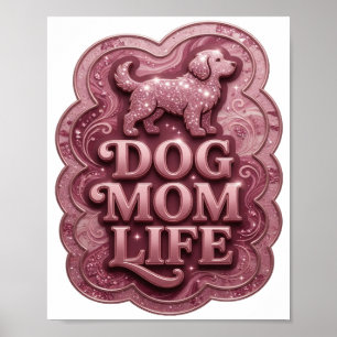 Statement Roze HOND MOEDER LEVEN Custom T-shirt Poster