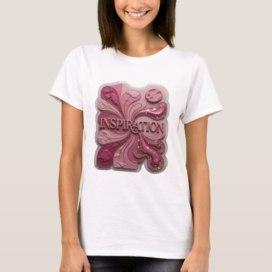 Statement Roze INSPIRATIE Shirt Ontwerp (Voorkant)