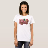 Statement Roze ITALY 3D-tekstkunst T-shirt (Voorkant volledig)