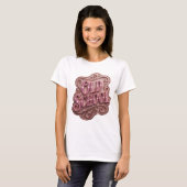 Statement Roze OLD SCHOOL Vet ontwerp T-shirt (Voorkant volledig)