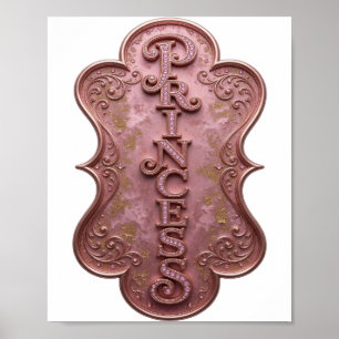 Statement Roze PRINCESS Design Poster